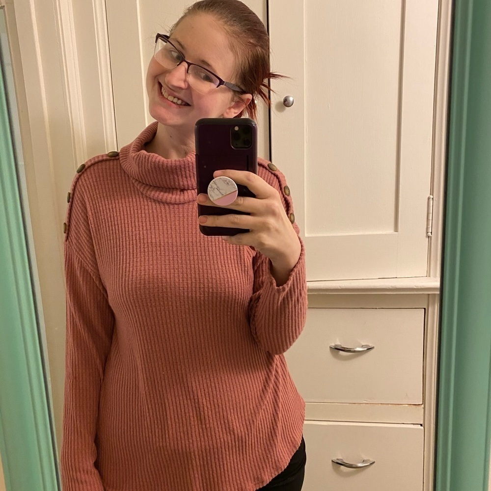 Mm Mm Mm Mauve Blouse Size Medium NWOT